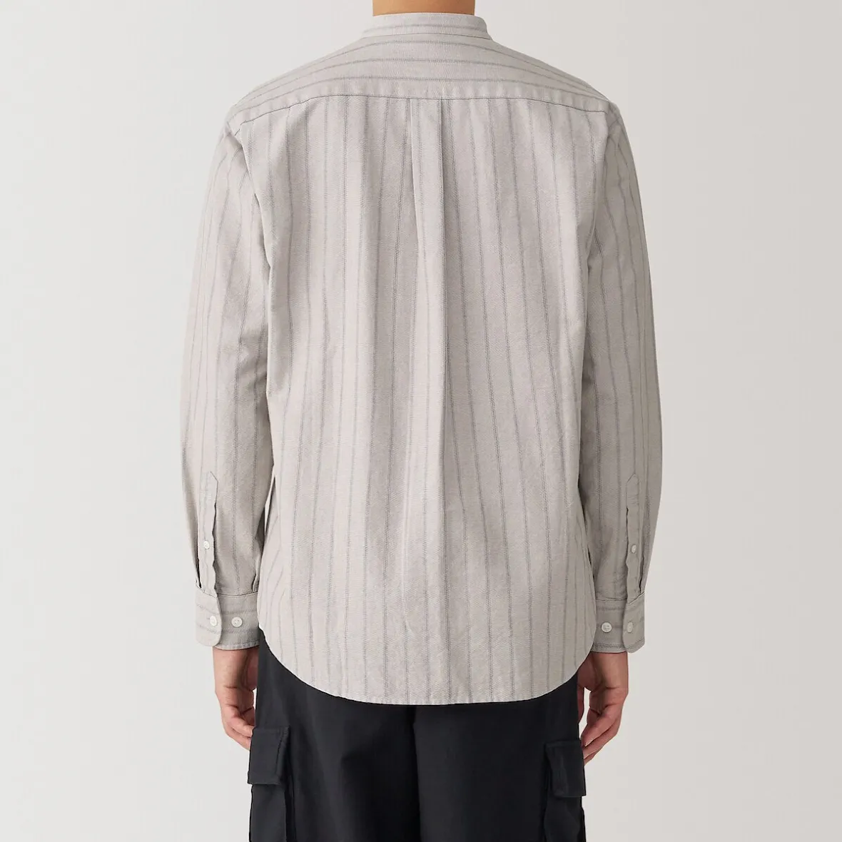 New Muji Camisa estilo Oxford cuello Mao