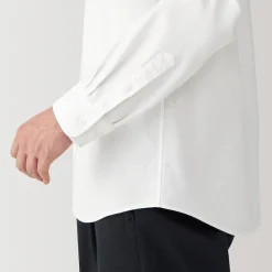 New Muji Camisa estilo Oxford cuello Mao