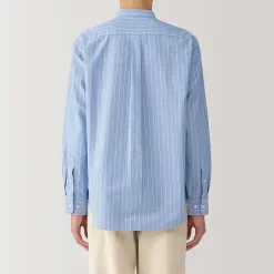 Muji Camisa estilo Oxford cuello Mao para hombre…