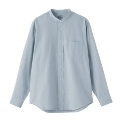 Discount Muji Camisa estilo Oxford cuello Mao para hombr