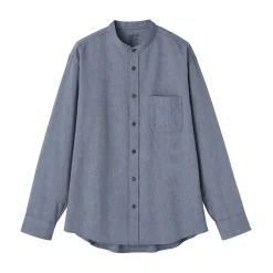 Discount Muji Camisa estilo Oxford cuello Mao para hombr