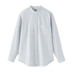 Discount Muji Camisa estilo Oxford cuello Mao para hombr
