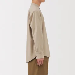 Clearance Muji Camisa estilo Oxford cuello Mao para hombre