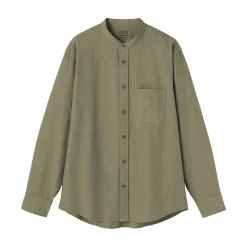 Clearance Muji Camisa estilo Oxford cuello Mao para hombre
