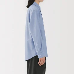 Online Muji Camisa Oxford con botones y acabado lavado para hombre