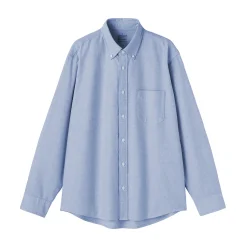 Online Muji Camisa Oxford con botones y acabado lavado para hombre