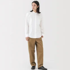 Online Muji Camisa Oxford con botones y acabado lavado para hombre