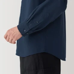 Online Muji Camisa Oxford con botones y acabado lavado para hombre