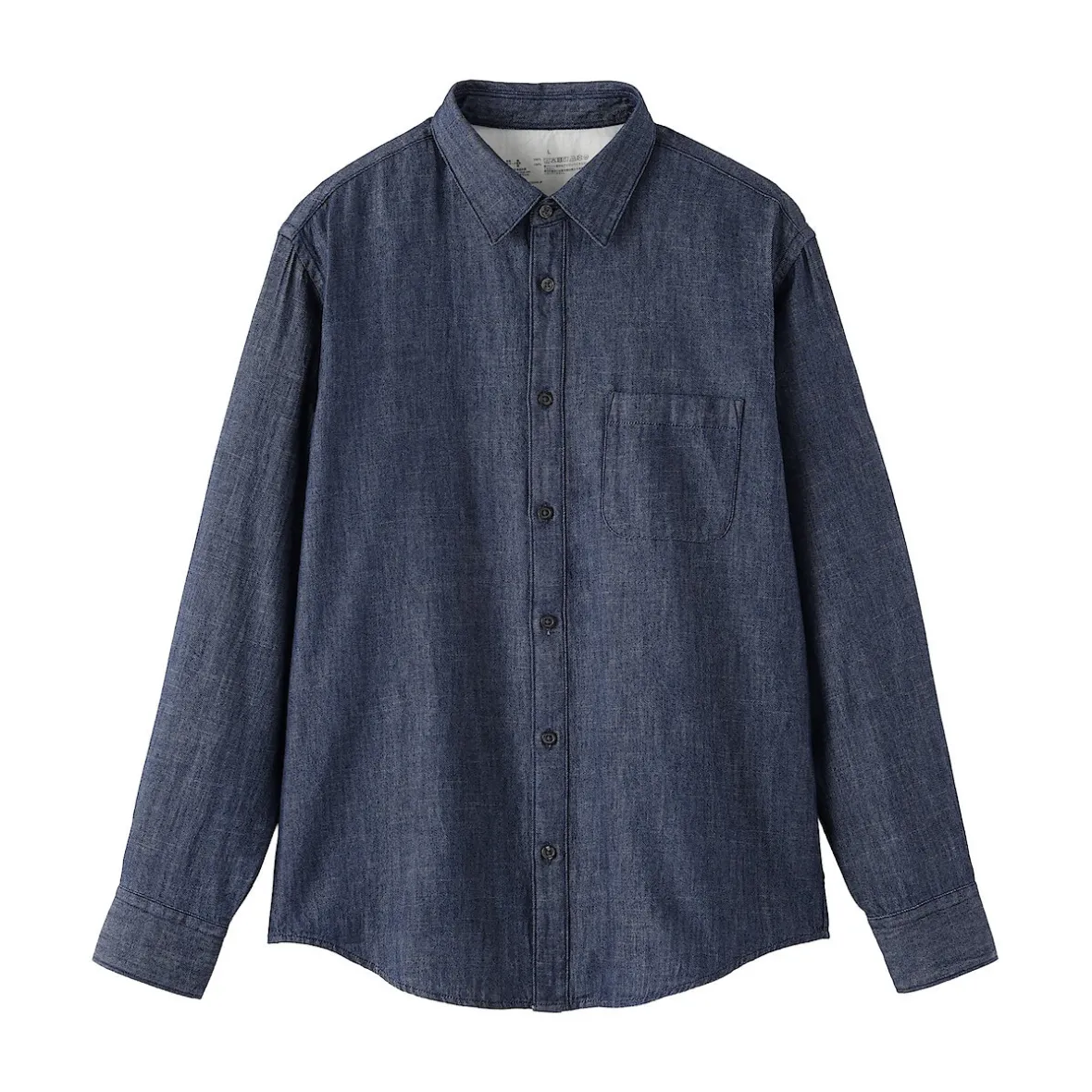 Muji Camisa vaquera para hombre
