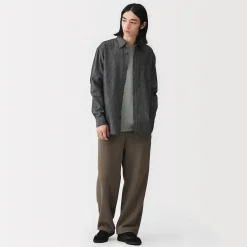 Muji Camisa vaquera para hombre