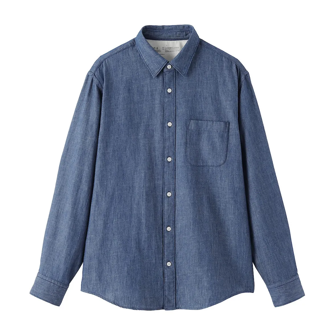 Muji Camisa vaquera para hombre