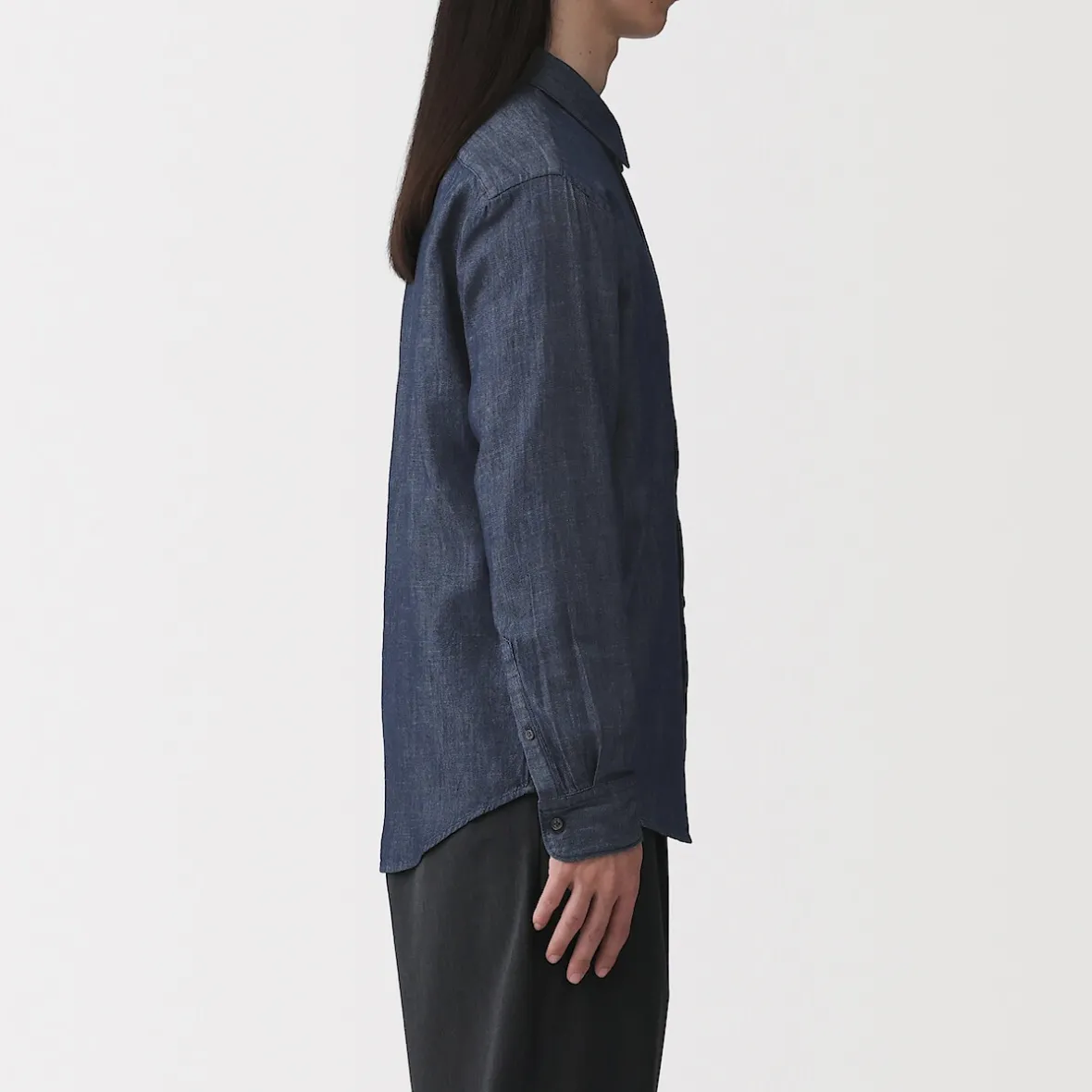Muji Camisa vaquera para hombre