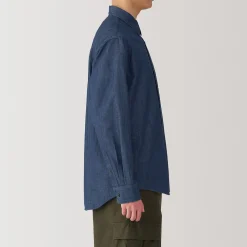 Muji Camisa vaquera para hombre