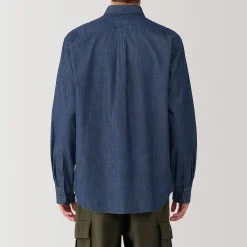 Muji Camisa vaquera para hombre
