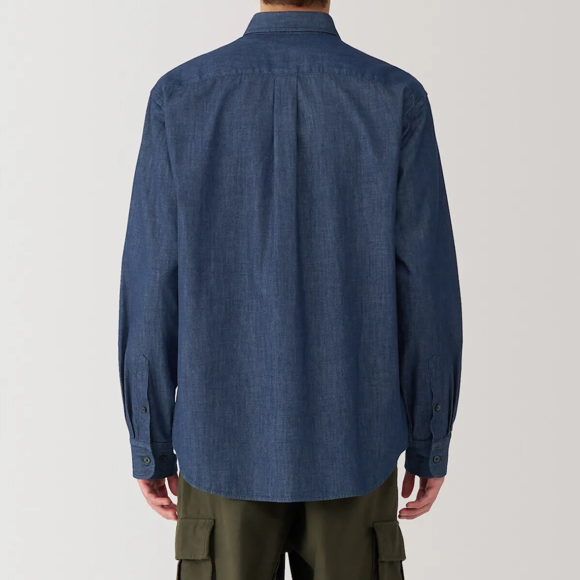 Muji Camisa vaquera para hombre
