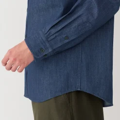 Muji Camisa vaquera para hombre