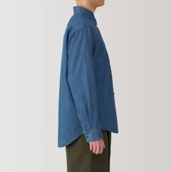 Muji Camisa vaquera para hombre