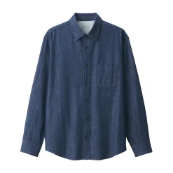 Muji Camisa vaquera para hombre