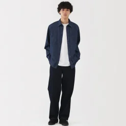 Muji Camisa vaquera para hombre