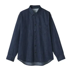 Muji Camisa vaquera para hombre