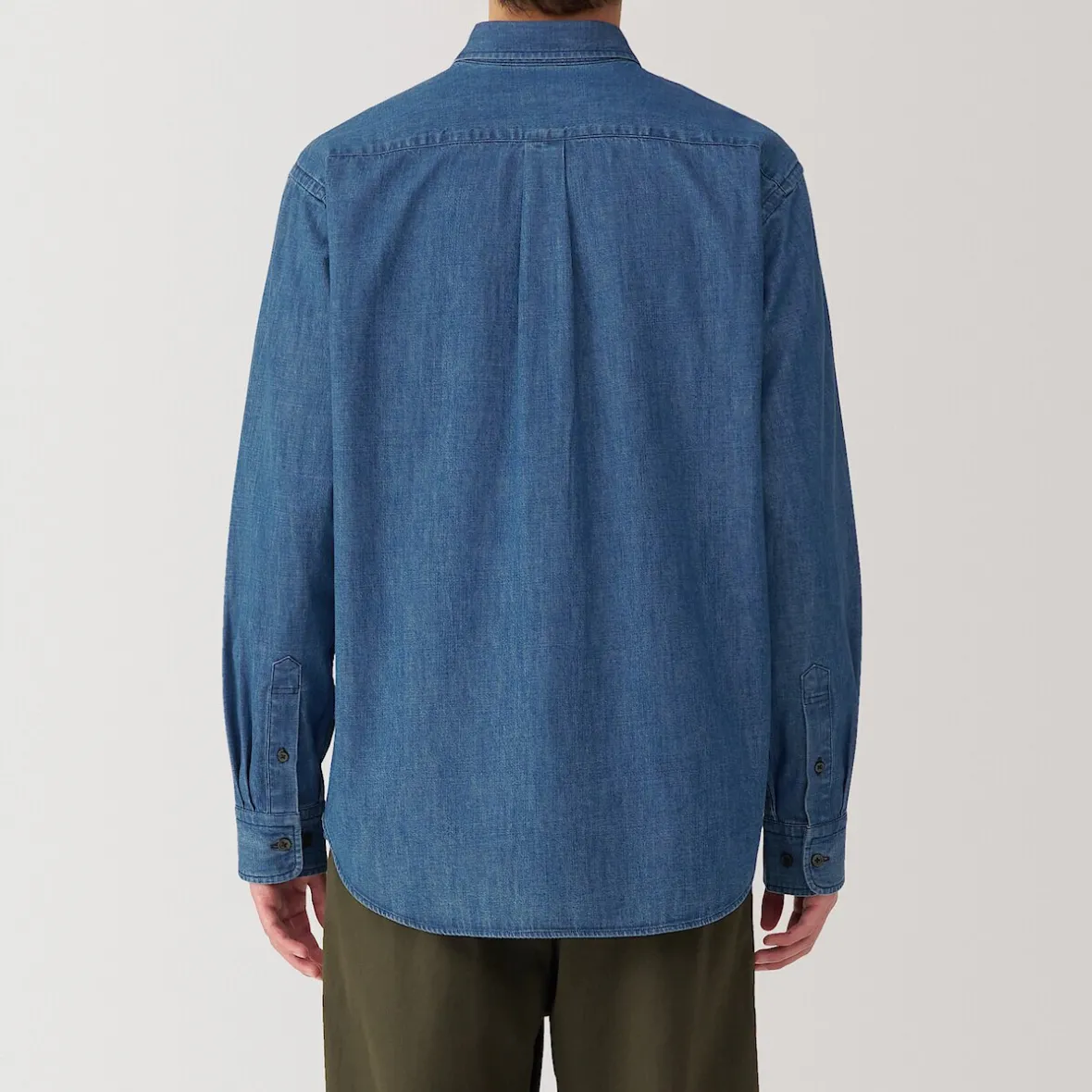 Muji Camisa vaquera para hombre