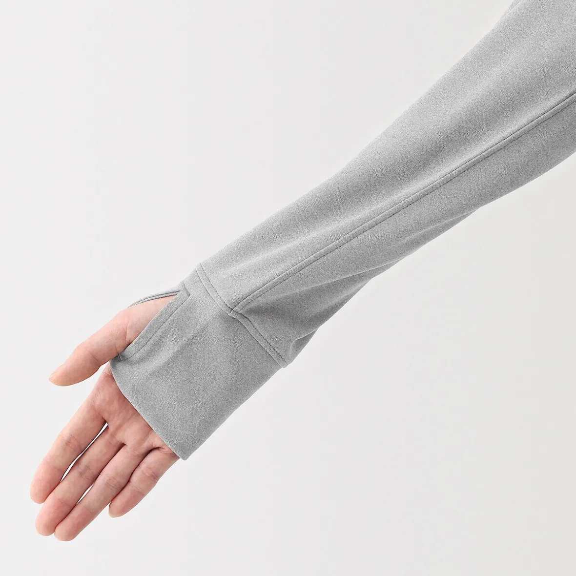 Discount Muji Camiseta con capucha y cremallera Quick Dry para mujer