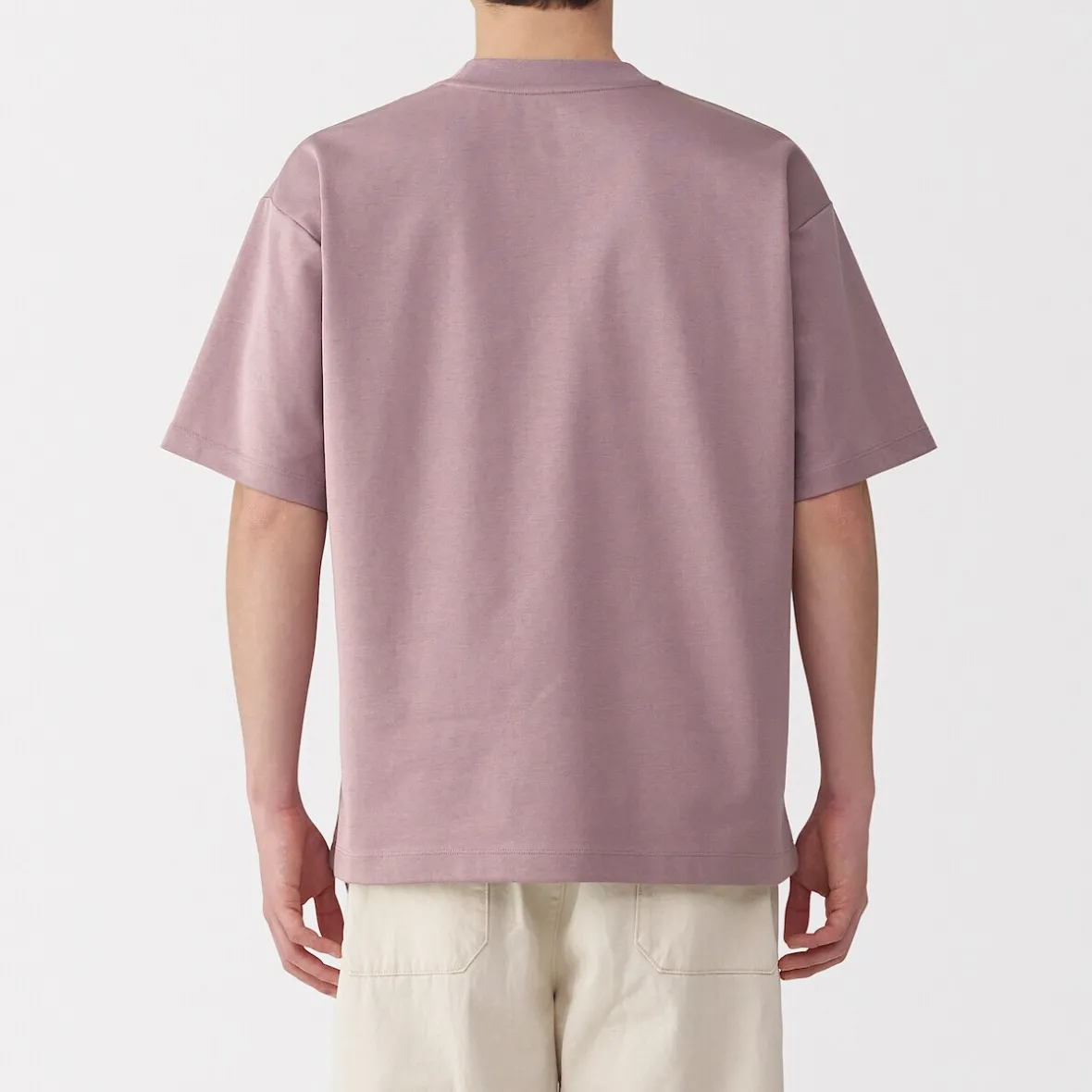 Discount Muji Camiseta Cool Touch Relaxed Fit con bolsillo para hombre.
