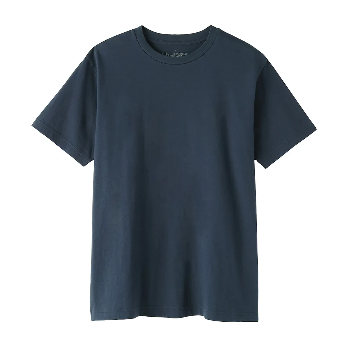 New Muji Camiseta de algodón de manga corta y cuello redondo