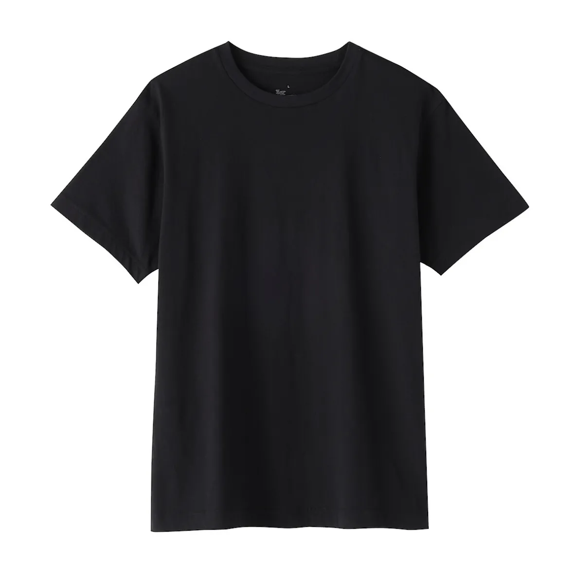 New Muji Camiseta de algodón de manga corta y cuello redondo
