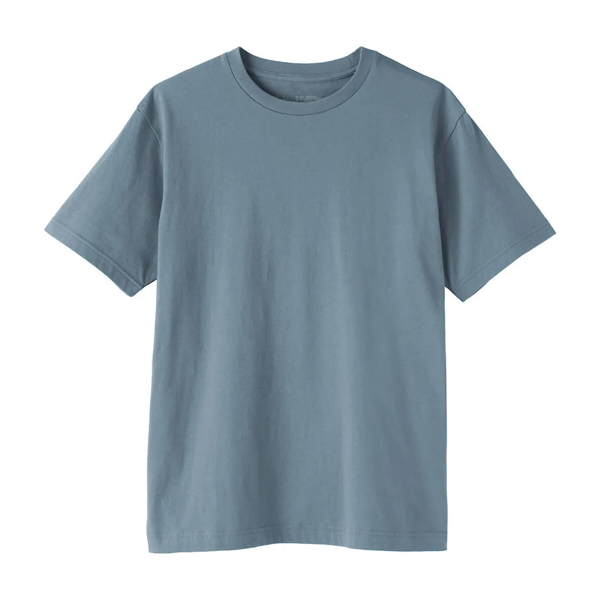 New Muji Camiseta de algodón de manga corta y cuello redondo