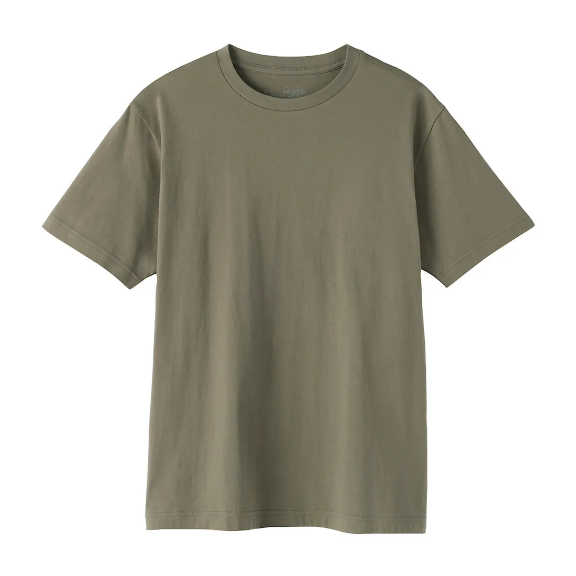 New Muji Camiseta de algodón de manga corta y cuello redondo