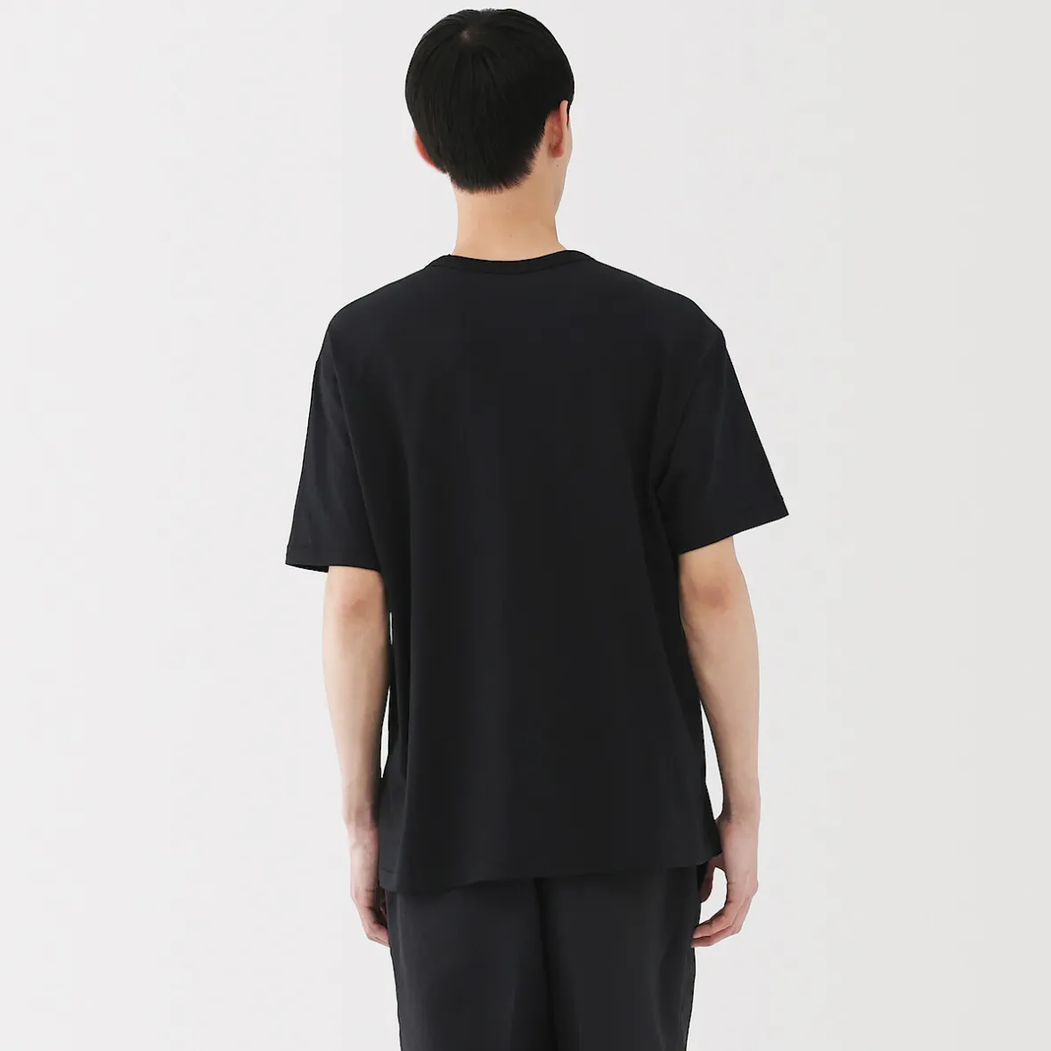 Muji Camiseta de algodón orgánico para hombre