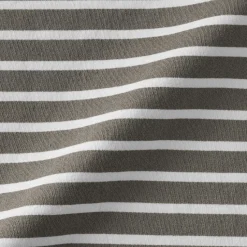 Muji Camiseta de cuello barco de algodón grueso lavado para hombre