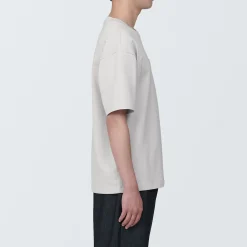 Online Muji Camiseta de hombre Cool Touch Relaxed Fit con bolsillo…