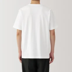 Muji Camiseta de jersey grueso para hombre