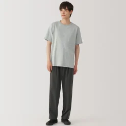 Muji Camiseta de jersey grueso para hombre