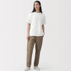 Muji Camiseta de jersey grueso para hombre