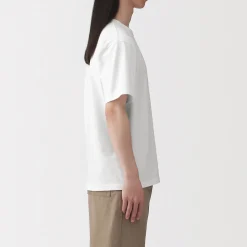 Muji Camiseta de jersey grueso para hombre
