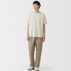 Muji Camiseta de jersey grueso para hombre