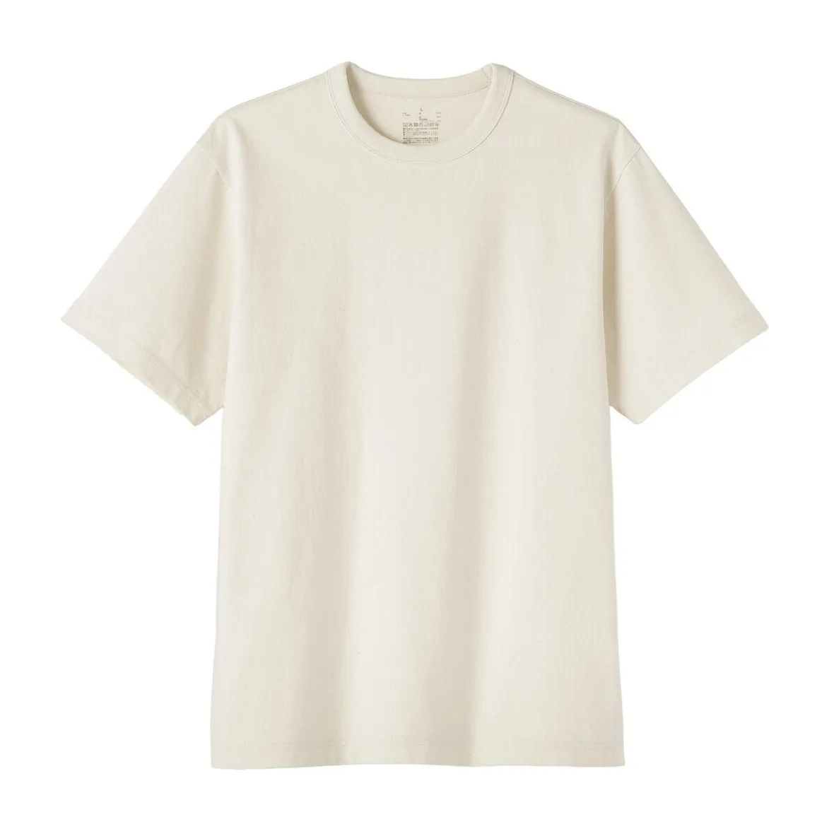 Muji Camiseta de jersey grueso para hombre