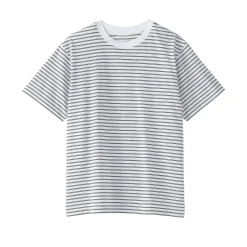 Muji Camiseta de jersey para hombre ‐ Rayas