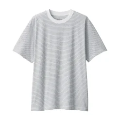 Best Muji Camiseta de jersey para hombre ‐ Rayas