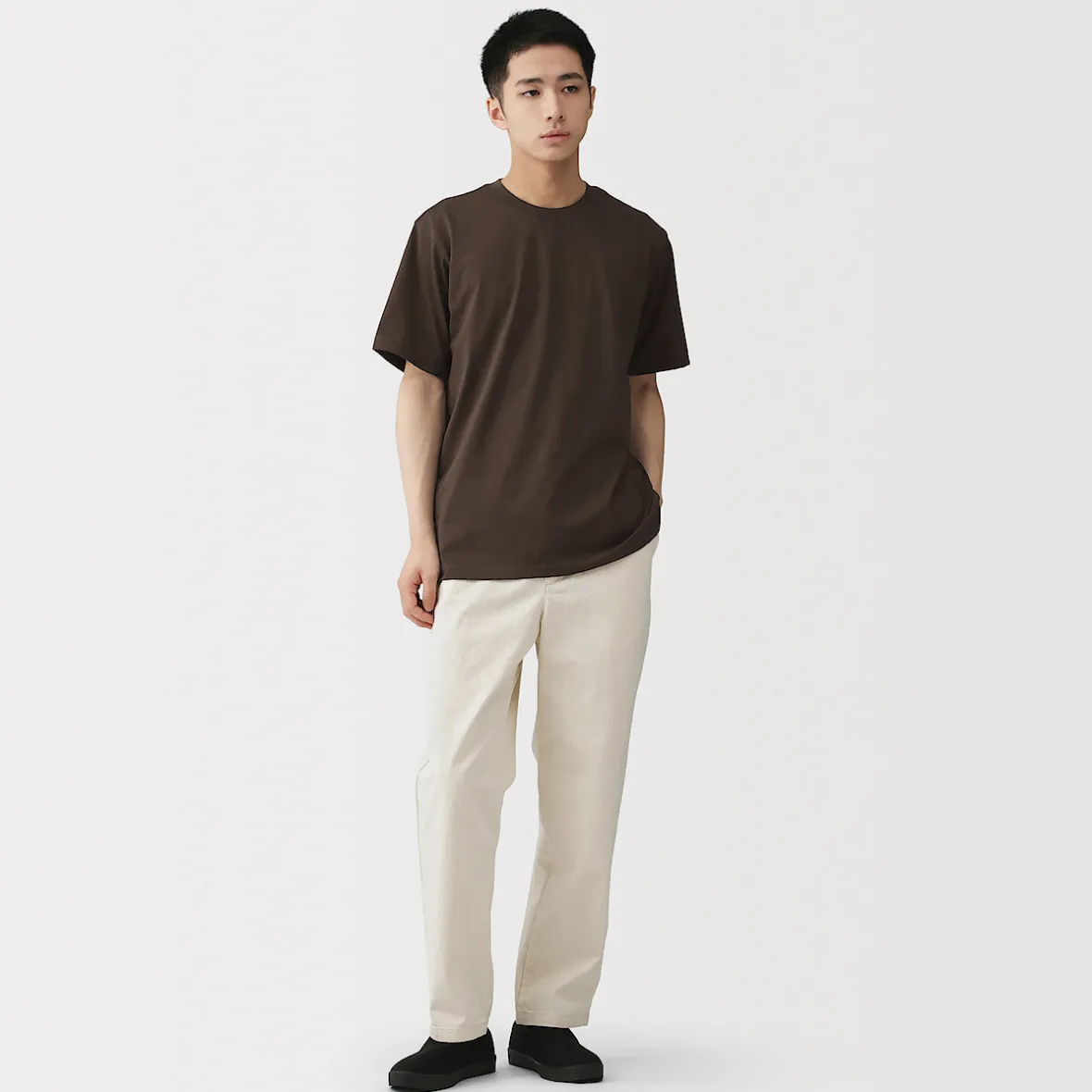 Sale Muji Camiseta de jersey para hombre