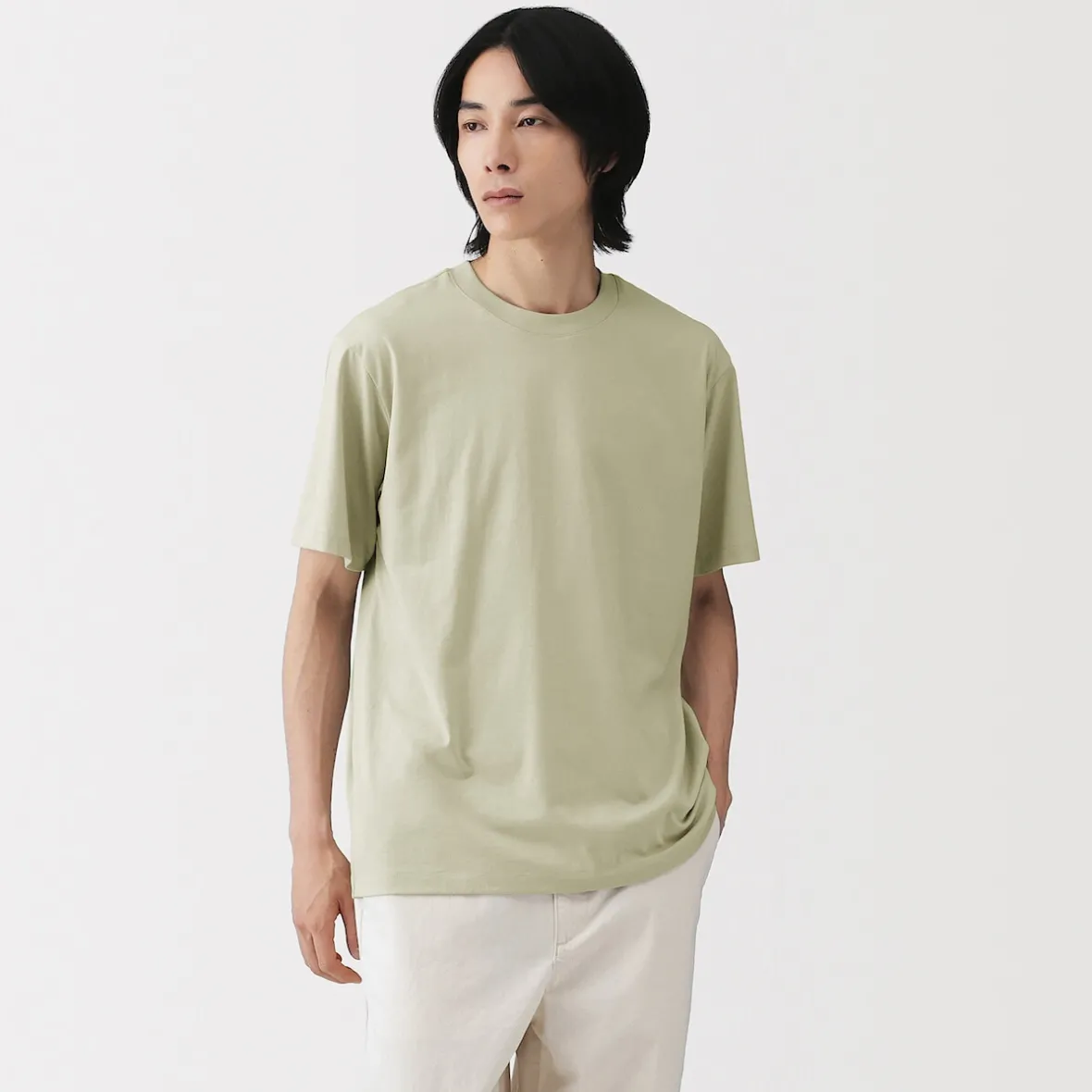 Sale Muji Camiseta de jersey para hombre