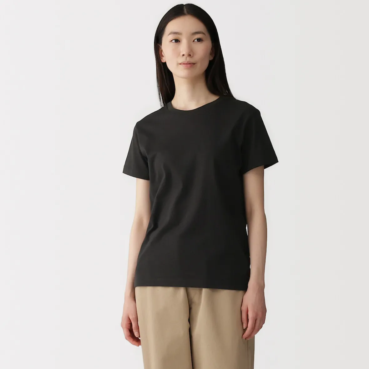 Discount Muji Camiseta de jersey para mujer