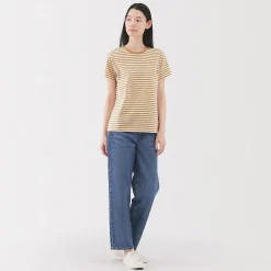 Discount Muji Camiseta de jersey para mujer