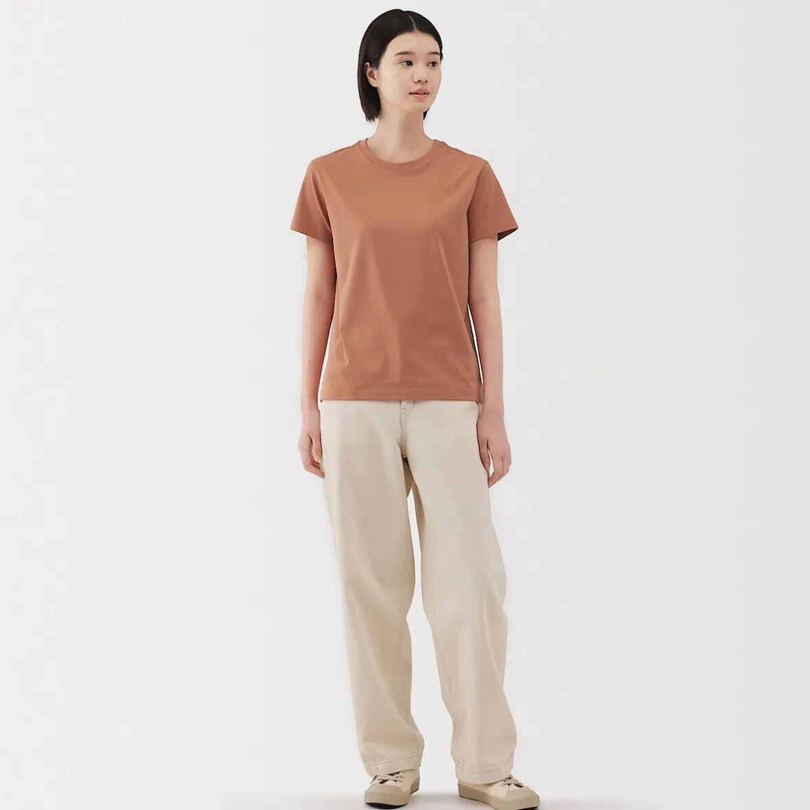 Discount Muji Camiseta de jersey para mujer