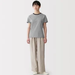 Discount Muji Camiseta de jersey para mujer