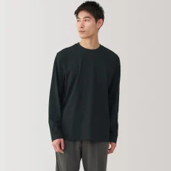 Sale Muji Camiseta de manga larga de jersey para hombre
