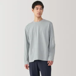 Sale Muji Camiseta de manga larga de jersey para hombre